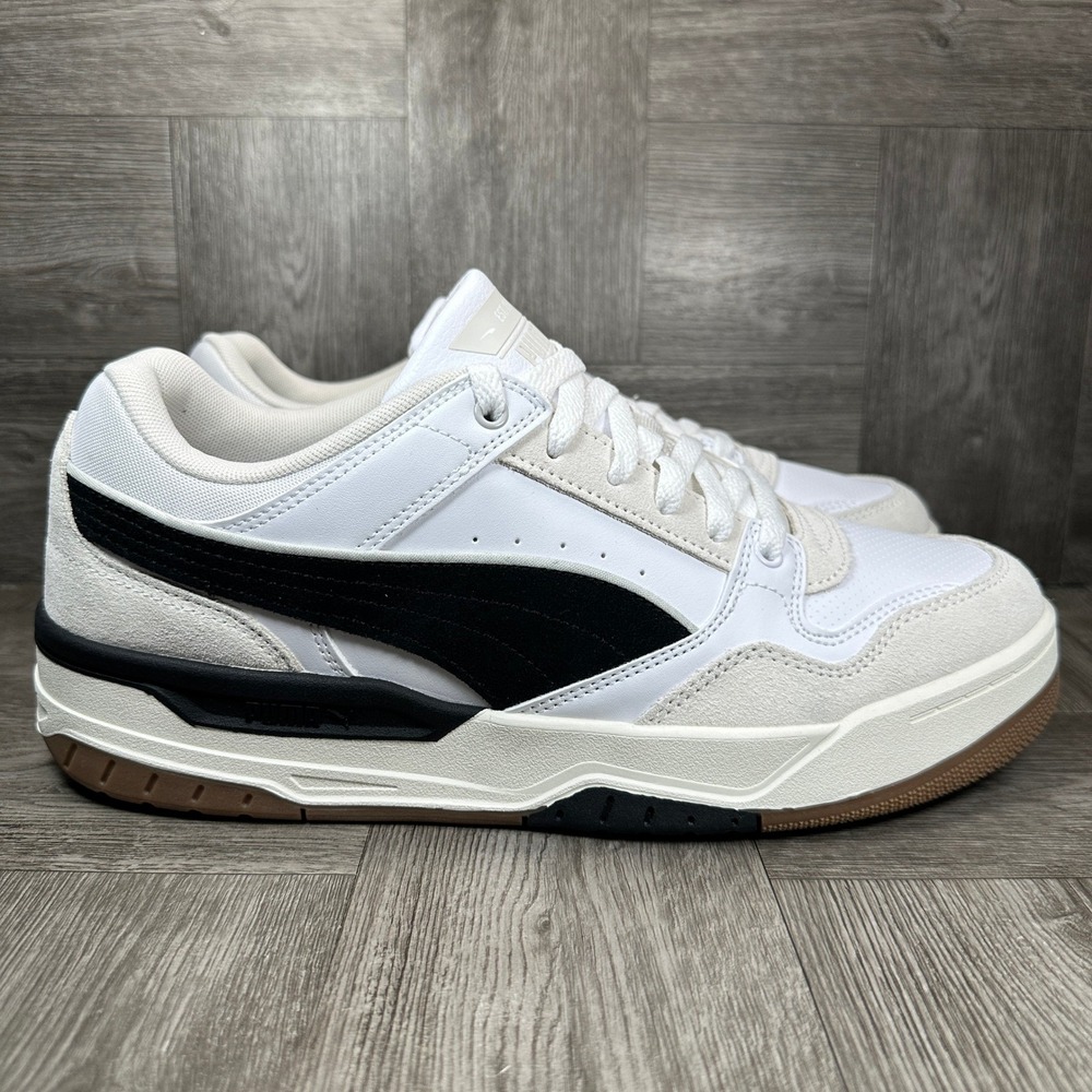 Puma Rebound Retro SD Mens Size 11 White Black Gum Suede Leather NEW